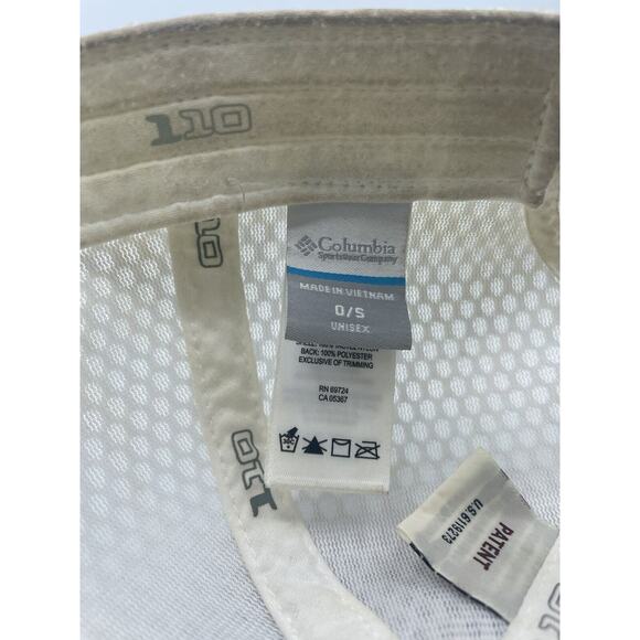 Columbia Sportswear Hat Cap Strapback Flexfit 110 Patch Blue White OSFA READ - Picture 10 of 11